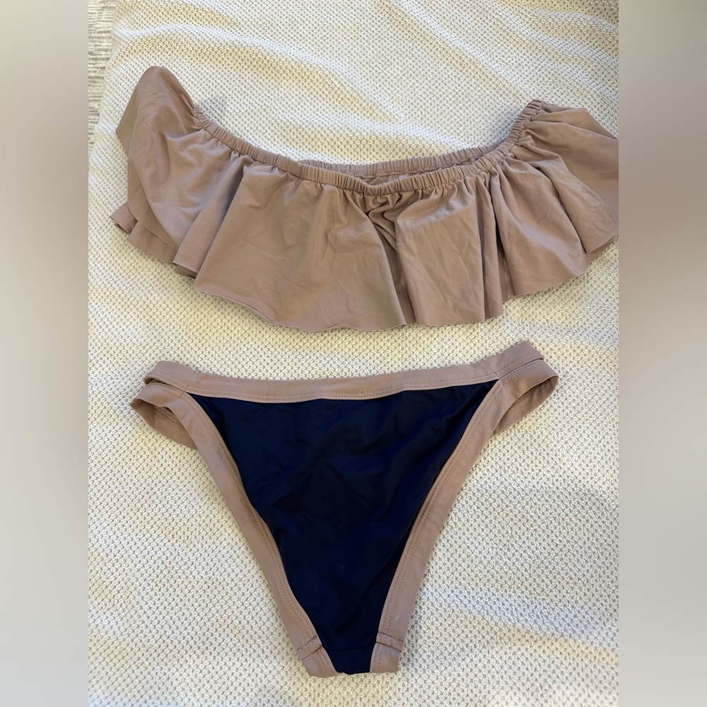 LSpace ruffle top bandeau bikini